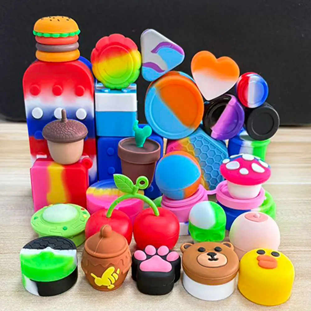 10pcs Nonstick Silicone Jar Silicone Containers Oil Storage Box Face Cream Makeup Slicks Smoking Accessories
10pcs Nonstick Silicone Jar Silicone Containers Oil Storage Box Face Cream Makeup Slicks Smoking Accessories