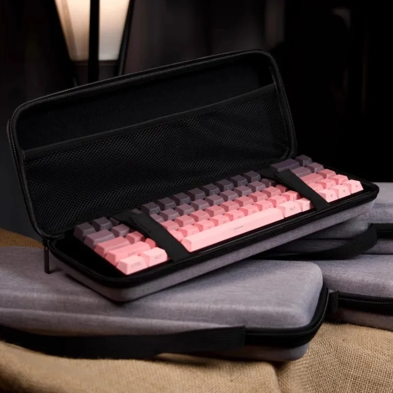 1pc Hard Shell Keyboard Case, EVA Waterproof Bag for 60% 80% 100% Keyboards, Universal Portable Protective Cover