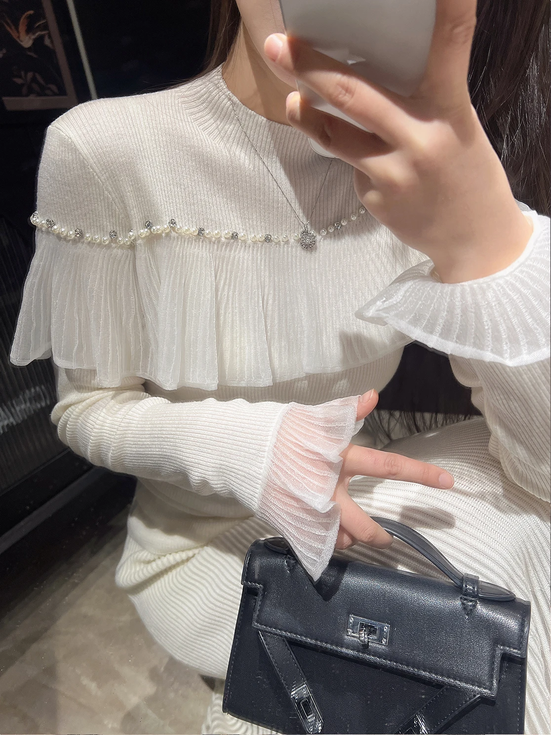 Fairy Sister Pure Desire Thousand Gold Lace Pearl Design Ruffle Knitted Underwear Base Layer Wave Stitch Embroidery
Fairy Sister Pure Desire Thousand Gold Lace Pearl Design Ruffle Knitted Underwear Base Layer Wave Stitch Embroidery