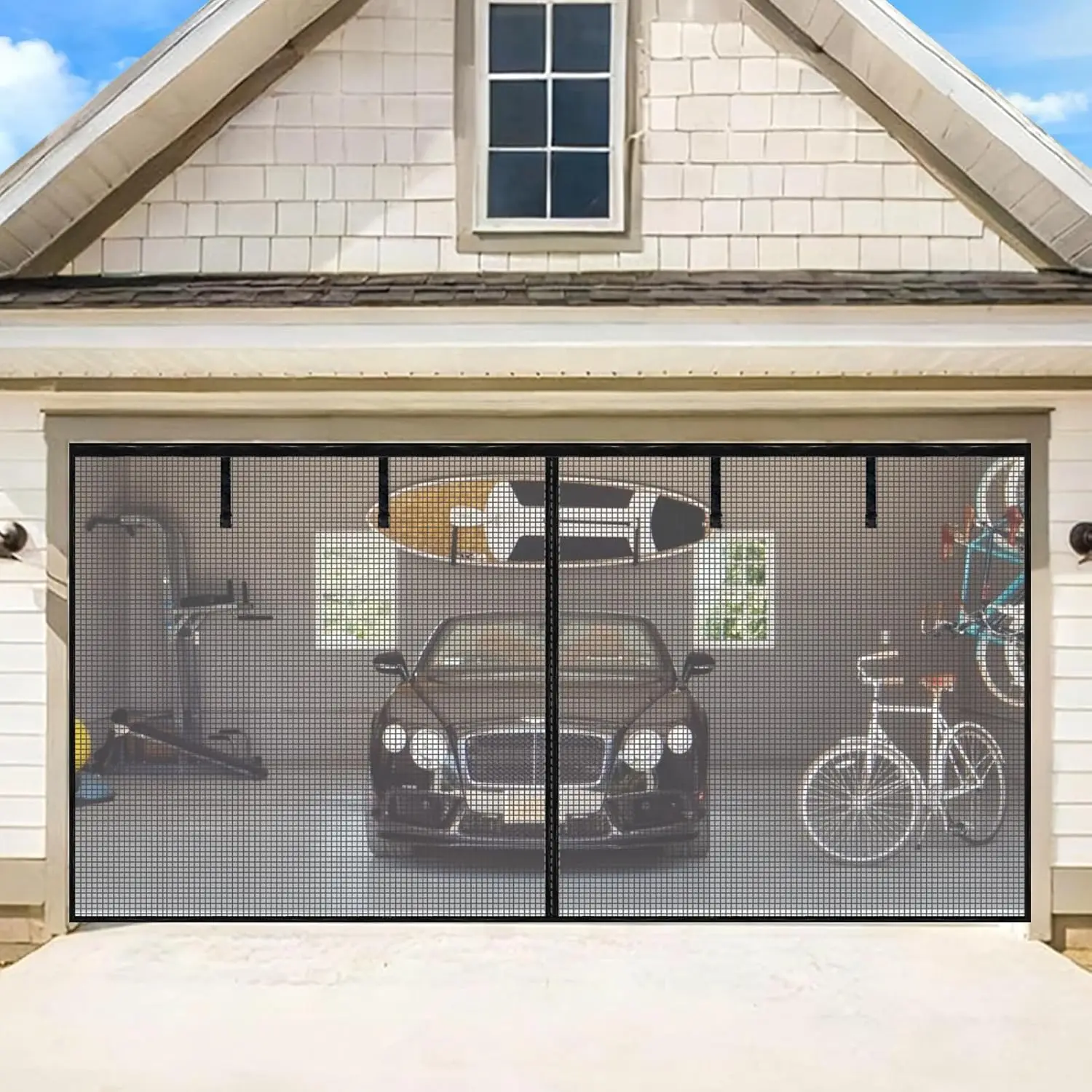 Garage Door Screen for 1 Car Garage-9x7FT Heavy Duty Magnetic Garage Screen,Keep Bugs Out, Hands Free, Magnetic Garage Screen
Garage Door Screen for 1 Car Garage-9x7FT Heavy Duty Magnetic Garage Screen,Keep Bugs Out, Hands Free, Magnetic Garage Screen
