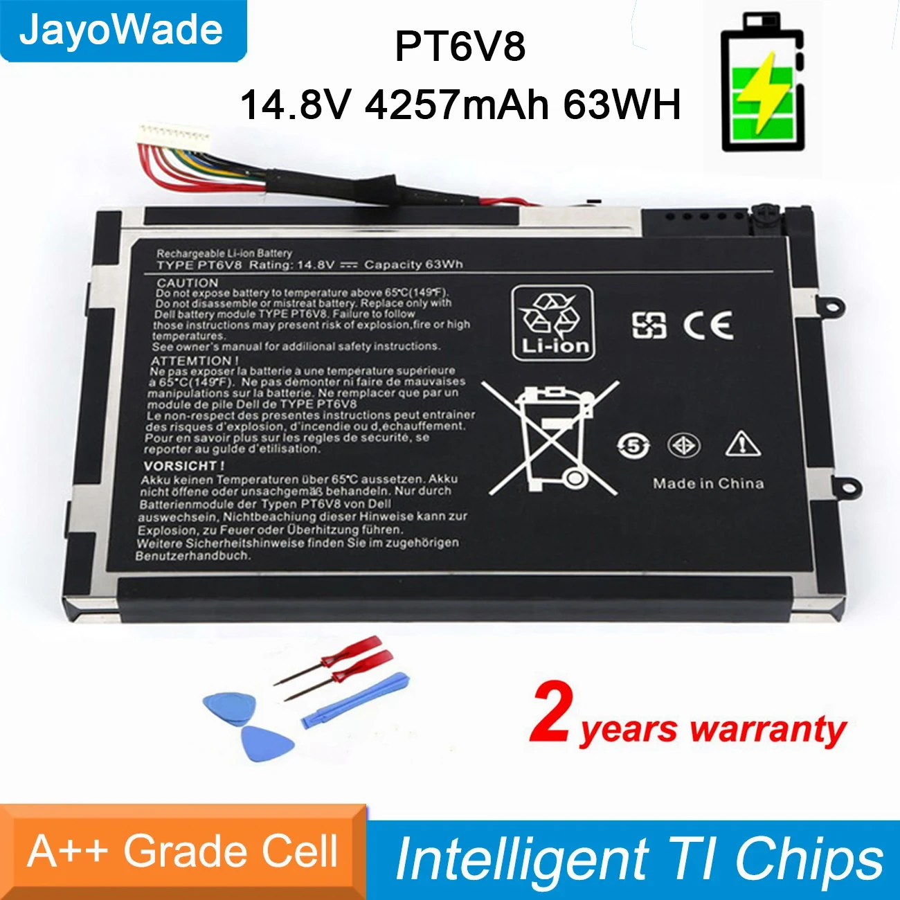 Заводская смарт-батарея 14,8 в 63WH PT6V8 для ноутбука DELL Alienware M11x M14x R1 R2 R3 P18G T7YJR 8P6X6 08P6X6
Заводская смарт-батарея 14,8 в 63WH PT6V8 для ноутбука DELL Alienware M11x M14x R1 R2 R3 P18G T7YJR 8P6X6 08P6X6