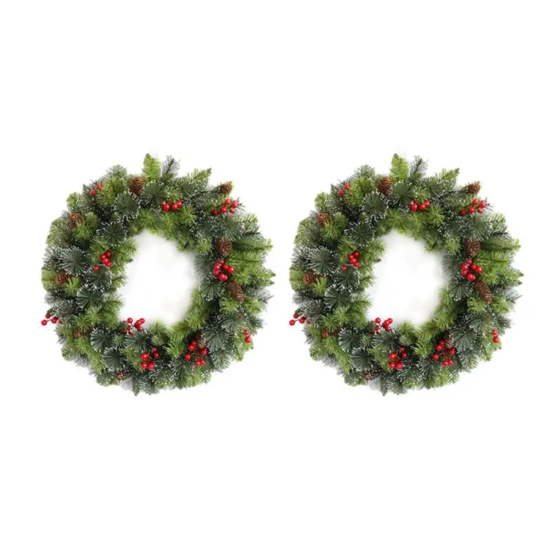 AA73 2PCS Pine Needle Red Fruit Decorative Wreath Window Arrangement Front Door Window Hanging Wreath 40Cm
AA73 2PCS Pine Needle Red Fruit Decorative Wreath Window Arrangement Front Door Window Hanging Wreath 40Cm