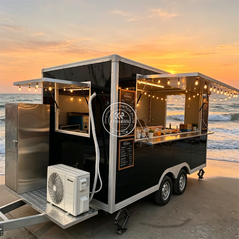 Concession Ice Cream Sausage Food Truck Custom Commercial Mobile Pizza Burger Fast Food Trailer with Kitchen System
Concession Ice Cream Sausage Food Truck Custom Commercial Mobile Pizza Burger Fast Food Trailer with Kitchen System