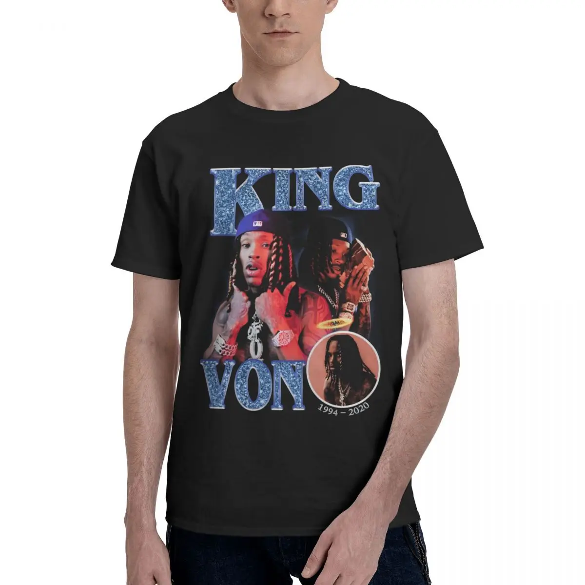 K-King Von Rapper, Новое поступление, футболки для мужчин и женщин, футболка из 100% хлопка с певцом, одежда 003
K-King Von Rapper, Новое поступление, футболки для мужчин и женщин, футболка из 100% хлопка с певцом, одежда 003