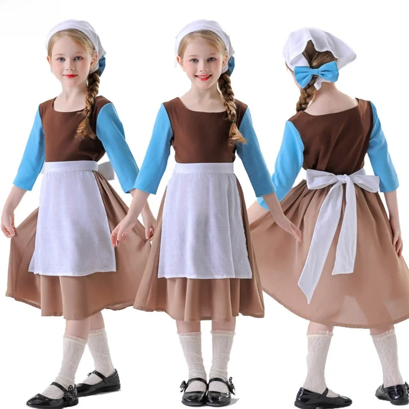 Halloween Children's New Cosplay Cinderella Maid Costume Country Style Little Girl Stage Performance Clothes Polyester Fiber
Halloween Children's New Cosplay Cinderella Maid Costume Country Style Little Girl Stage Performance Clothes Polyester Fiber