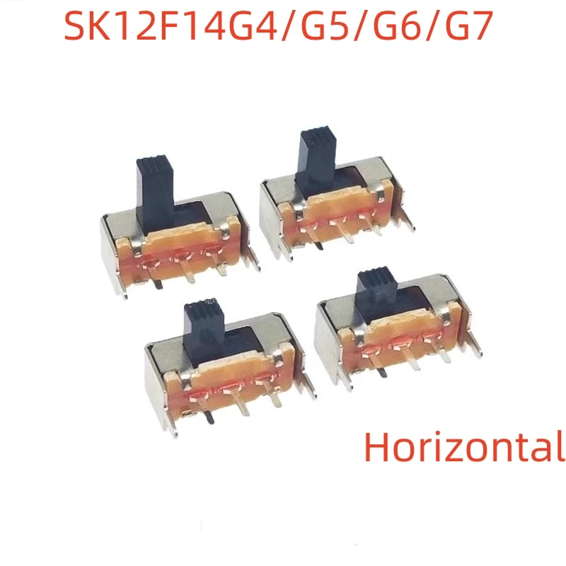 20PCS SK12F14G4/G5/G6/G7 Toggle Switch 1P2T Single Row Horizontal 2 Gear 5 Pin Side Toggle/Slide Switch
20PCS SK12F14G4/G5/G6/G7 Toggle Switch 1P2T Single Row Horizontal 2 Gear 5 Pin Side Toggle/Slide Switch