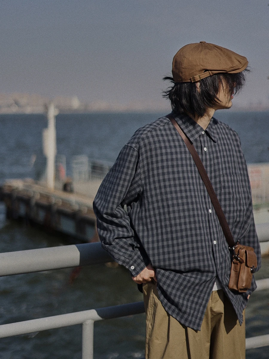 Retro Cityboy Plaid Shirt Loose Fit Unisex Casual Style Spring Season Long Sleeve Sharp Collar Japanese Vintage Youth Fashion
Retro Cityboy Plaid Shirt Loose Fit Unisex Casual Style Spring Season Long Sleeve Sharp Collar Japanese Vintage Youth Fashion