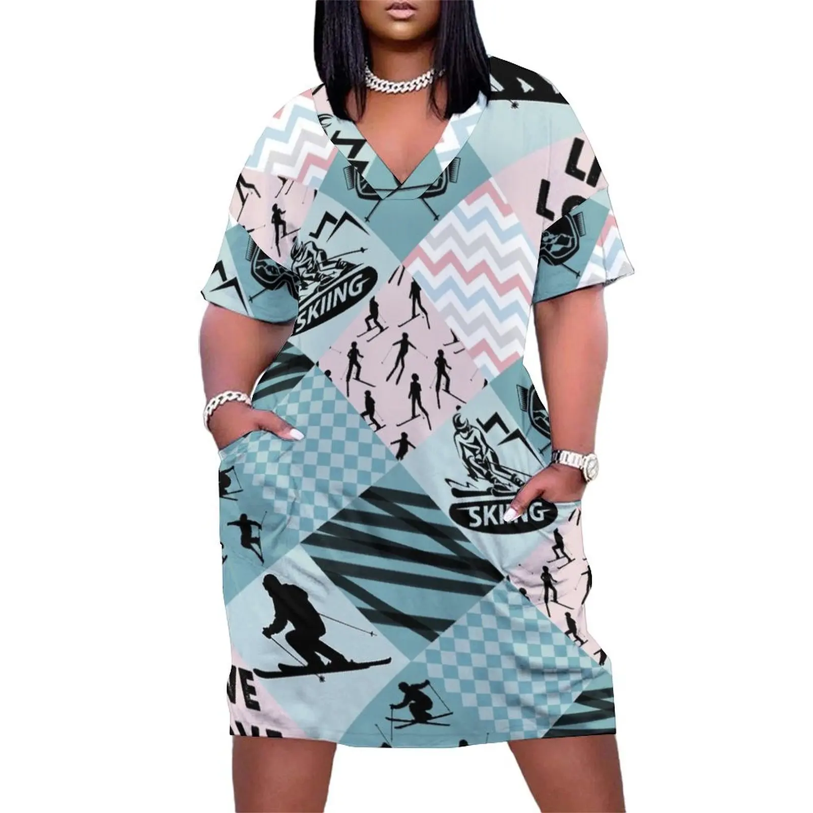SKIING - PATTERN CROSS X Loose Pocket Dress prom dress dress party night Women dresses summer luxury dresses
SKIING - PATTERN CROSS X Loose Pocket Dress prom dress dress party night Women dresses summer luxury dresses