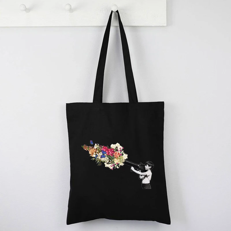 Art Flower Tote Bags Fashion Women Reusable Shopping Bag Art Shopping Bags Cute Print Fashion Tote Bag
Art Flower Tote Bags Fashion Women Reusable Shopping Bag Art Shopping Bags Cute Print Fashion Tote Bag