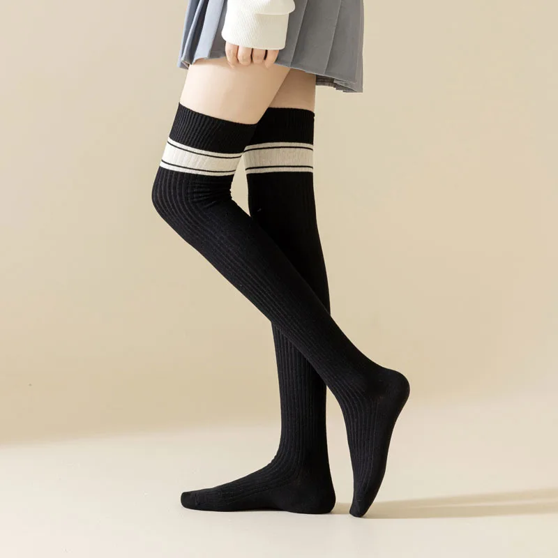 Women Stockings Fashion Striped JK Girls Long Socks Thigh High Stockings Women Knitted Cotton Knee High Socks Thigh High Socks
Women Stockings Fashion Striped JK Girls Long Socks Thigh High Stockings Women Knitted Cotton Knee High Socks Thigh High Socks