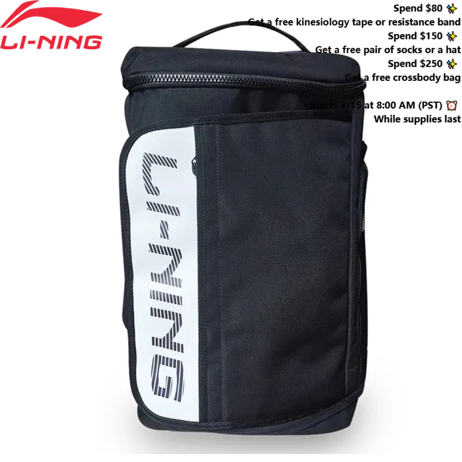 Li-Ning Unisex Basketball Backpack Polyester Big Cpacity Practical Fasionable LiNing Men Women Double-shoulder Bag ABSV359
Li-Ning Unisex Basketball Backpack Polyester Big Cpacity Practical Fasionable LiNing Men Women Double-shoulder Bag ABSV359