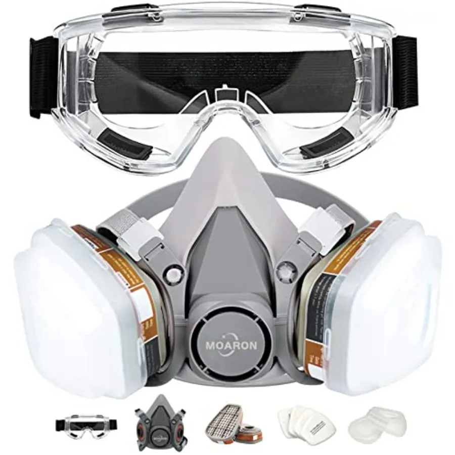 Reusable Half Face Cover Set, Half Face Respirator, Personal Protective Equipment Filter for Painting, Decorating, Carpentry, We
Reusable Half Face Cover Set, Half Face Respirator, Personal Protective Equipment Filter for Painting, Decorating, Carpentry, We