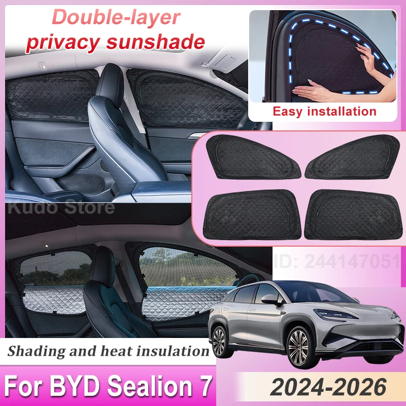 Double Layer Mesh Sunshade For BYD Sealion 7 2026 Accessories 2024 2025 Sunscreen Car Window Privacy Sun Shades Visor Auto Parts
Double Layer Mesh Sunshade For BYD Sealion 7 2026 Accessories 2024 2025 Sunscreen Car Window Privacy Sun Shades Visor Auto Parts