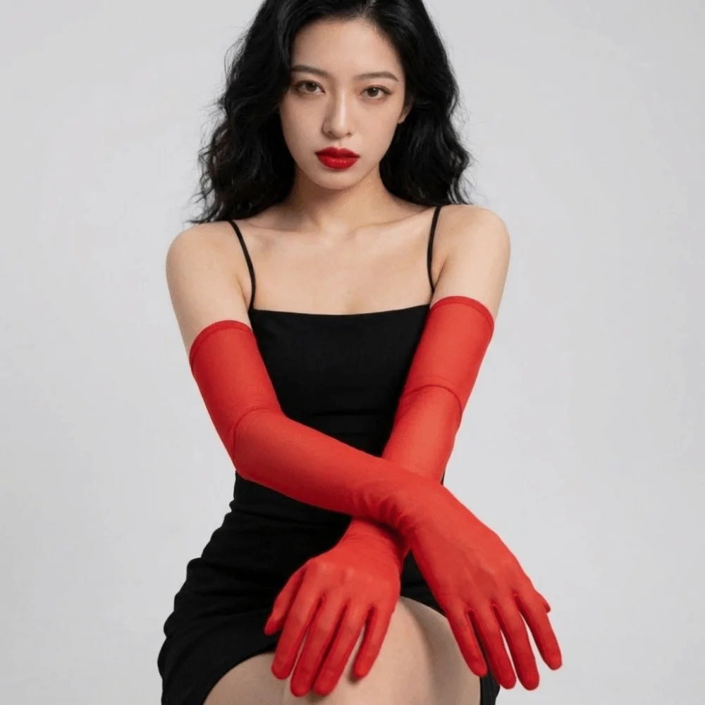 Breathable Ultra-thin Transparent Gloves Elbow Transparent Sunscreen Mittens Sun Protection Gauze Mesh Full Finger Gloves Summer
Breathable Ultra-thin Transparent Gloves Elbow Transparent Sunscreen Mittens Sun Protection Gauze Mesh Full Finger Gloves Summer
