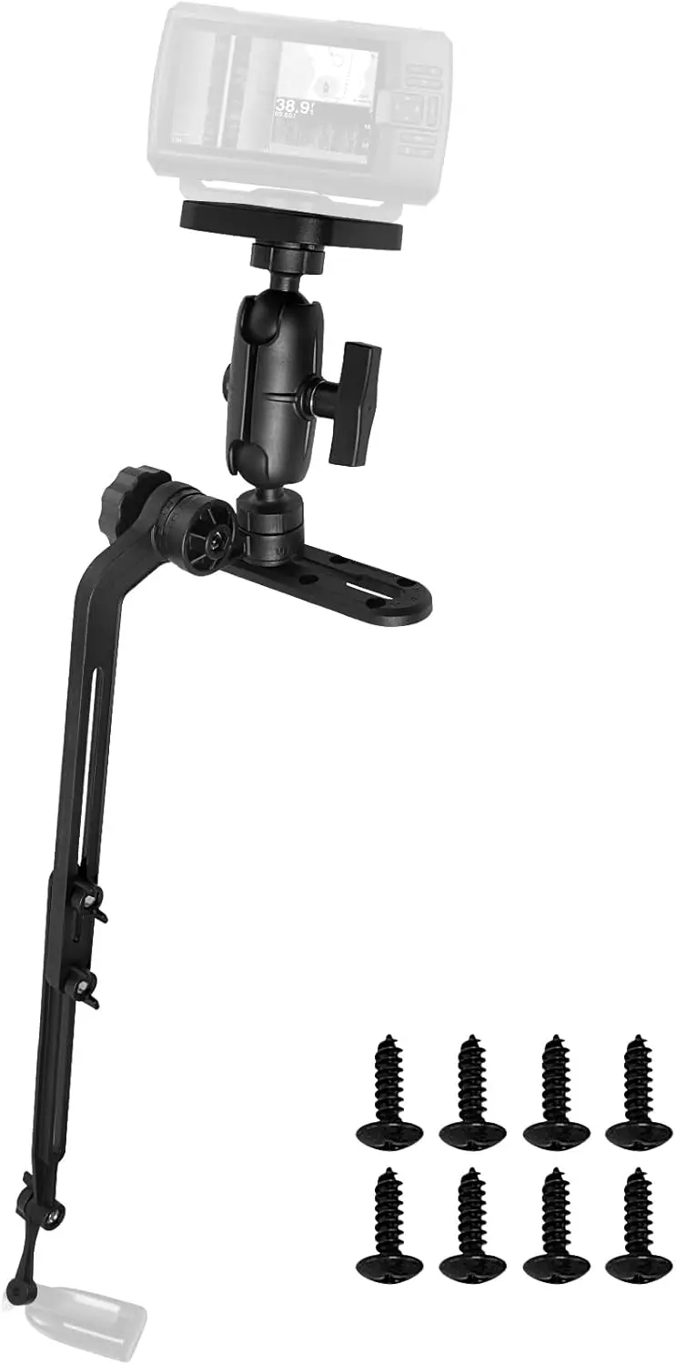 Kayak Fish Finder Mount with Ball Base, Compatible Transducer Arm for Marine Electronics
Kayak Fish Finder Mount with Ball Base, Compatible Transducer Arm for Marine Electronics