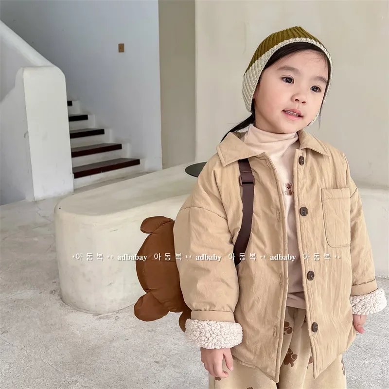 Fleece Lined Kids Jacket For Girls Long Sleeve Coat Boys Thick Clothing Children's Cotton-Padded Clothes Baby Winter Outerwear
Fleece Lined Kids Jacket For Girls Long Sleeve Coat Boys Thick Clothing Children's Cotton-Padded Clothes Baby Winter Outerwear