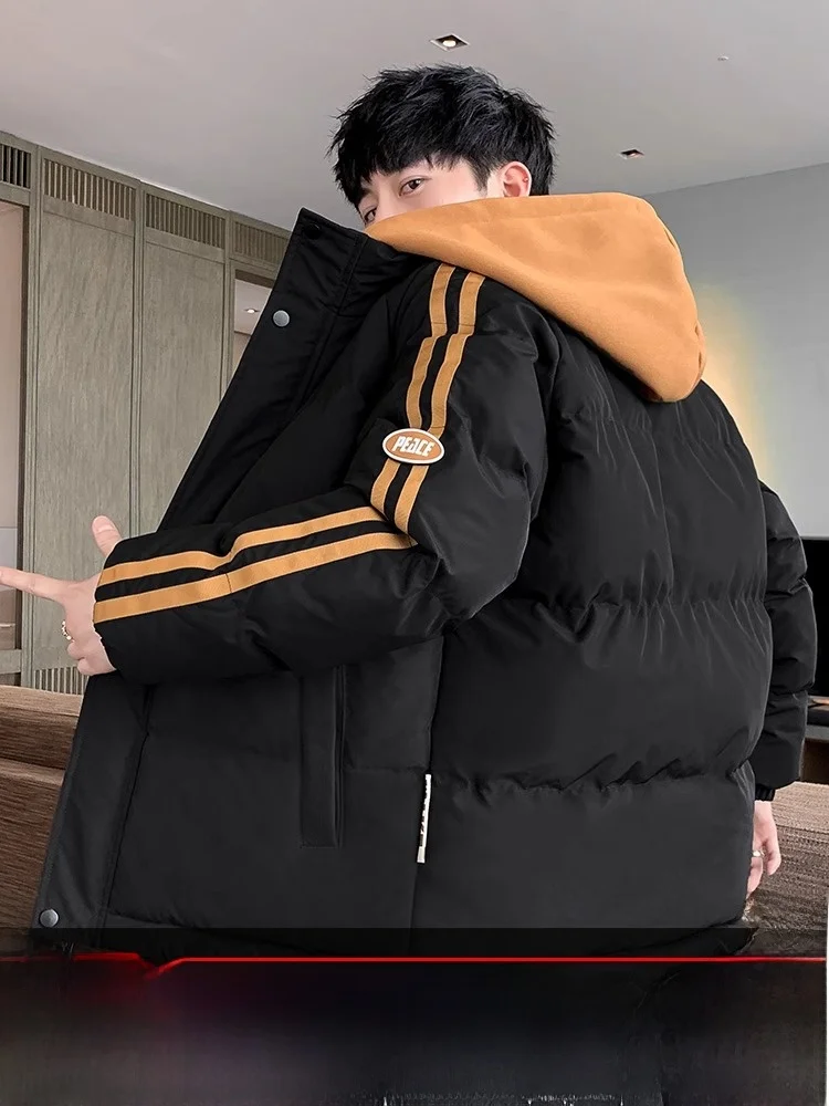 Men's Thiened Cotton Jaet Hooded Winter Coat Warmth Youth Faion Zipper Closure Long Sve Regular Fit Chinese Brand
Men's Thiened Cotton Jaet Hooded Winter Coat Warmth Youth Faion Zipper Closure Long Sve Regular Fit Chinese Brand