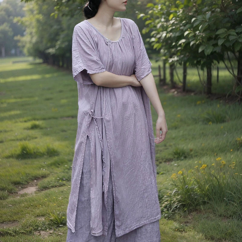 Women Cotton Linen Casual Dress New Arrival 2025 Summer Vintage Style O-neck Loose Comfortable Female Long Dresses M1445
Women Cotton Linen Casual Dress New Arrival 2025 Summer Vintage Style O-neck Loose Comfortable Female Long Dresses M1445