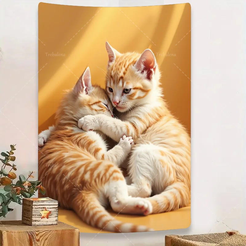 1шт настенный гобелен милые оранжевые котята объятия на теплом желтом фоне настенный гобелен
1шт настенный гобелен милые оранжевые котята объятия на теплом желтом фоне настенный гобелен