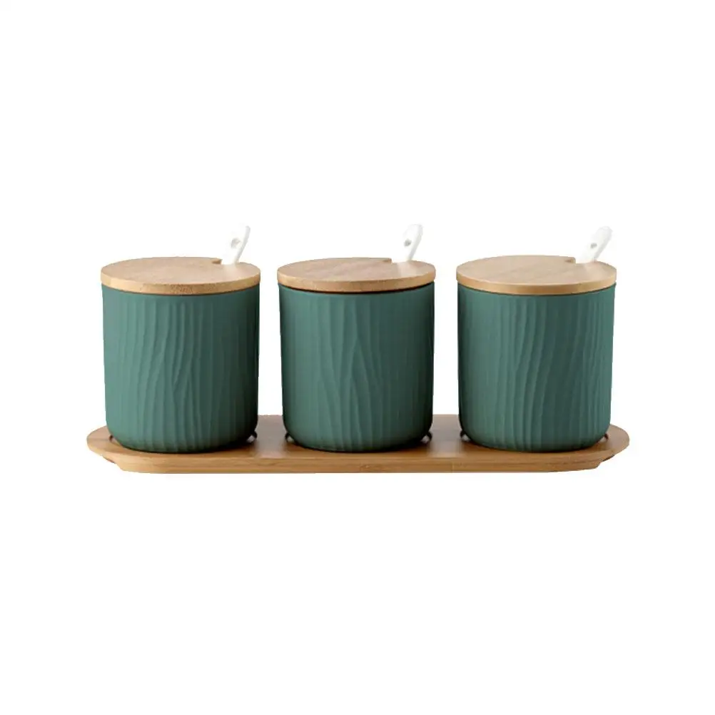 9.5x28.5cm Ceramic Seasoning Box Salt Pepper Sugar Container Green Glass Spice Canisters Kitchen Tool Moistureproof Storage
9.5x28.5cm Ceramic Seasoning Box Salt Pepper Sugar Container Green Glass Spice Canisters Kitchen Tool Moistureproof Storage