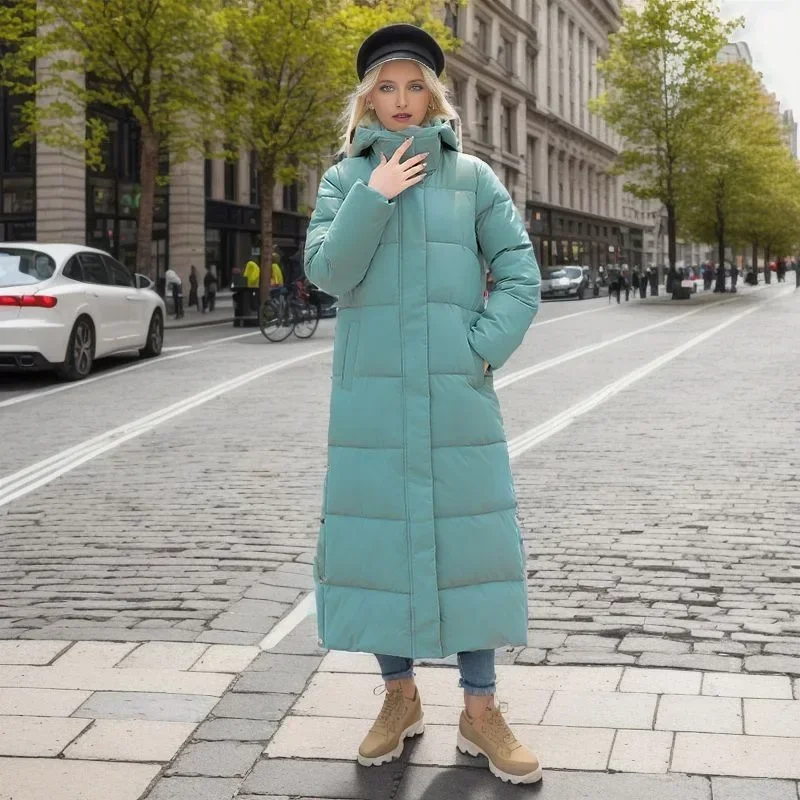 Over The Knee Long Parkas Coat Female 2024 Winter Fashion Slim-fit Down Cotton Hooded Thick Warm Parkas Coat Winter Jacket Women
Over The Knee Long Parkas Coat Female 2024 Winter Fashion Slim-fit Down Cotton Hooded Thick Warm Parkas Coat Winter Jacket Women
