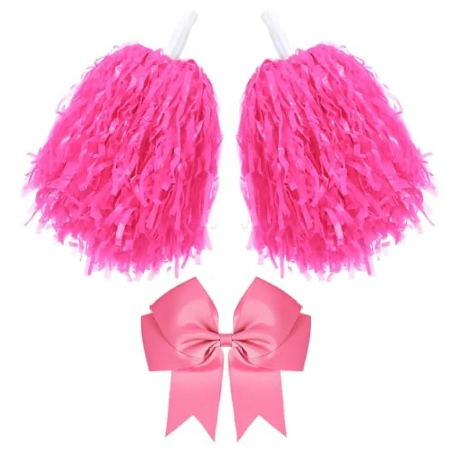 3 Pcs 0 in Cheerleading Pom Poms and Large Cheerleader Hair Bow Cheer Pompoms Cheerleading Accessories for Sport Events Dance P
3 Pcs 0 in Cheerleading Pom Poms and Large Cheerleader Hair Bow Cheer Pompoms Cheerleading Accessories for Sport Events Dance P