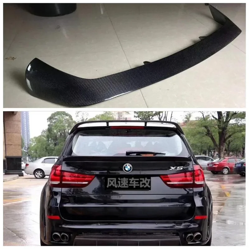 Real Carbon Fiber Rear Trunk Lip Roof Spoiler Splitters Wing Fits For BMW X5 F15 2014-2018
Real Carbon Fiber Rear Trunk Lip Roof Spoiler Splitters Wing Fits For BMW X5 F15 2014-2018