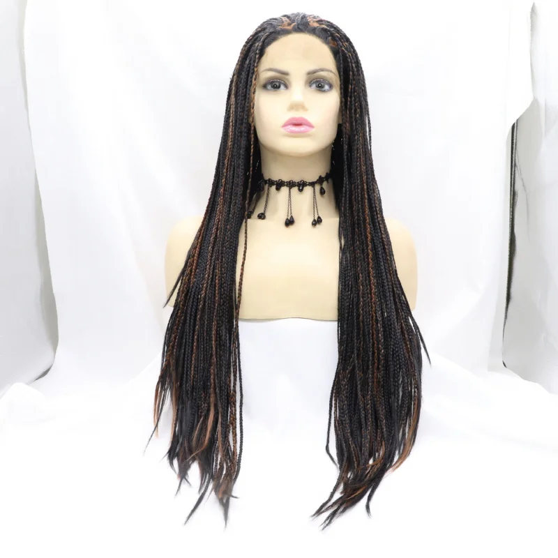 , hand-tied front lace, 1B color, 30 inches#Dirty braids matte high-temperature synthetic fiber daily wig
, hand-tied front lace, 1B color, 30 inches#Dirty braids matte high-temperature synthetic fiber daily wig