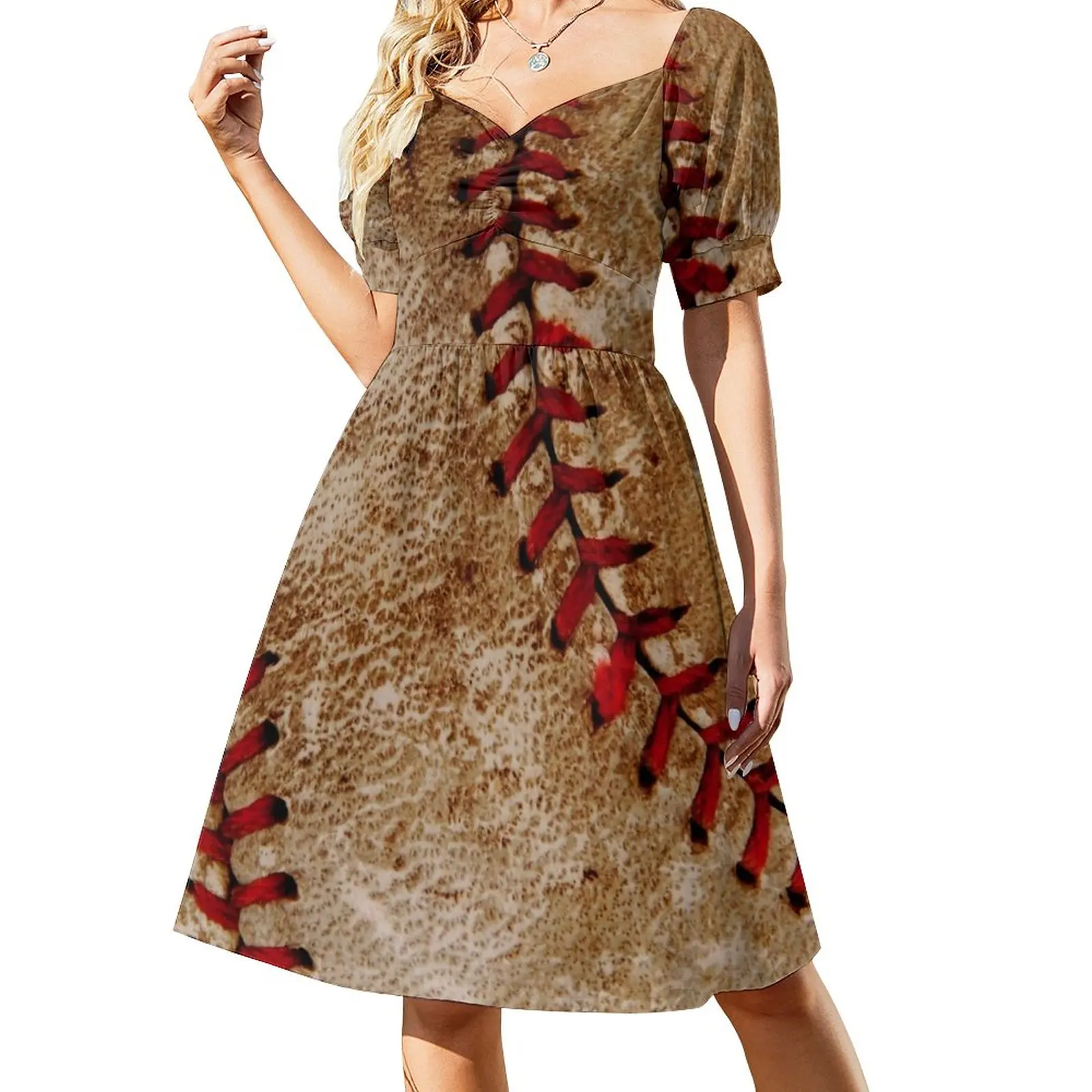 Vintage Baseball Ball Red and White Sports Dress Womens dresses sexy dress
Vintage Baseball Ball Red and White Sports Dress Womens dresses sexy dress