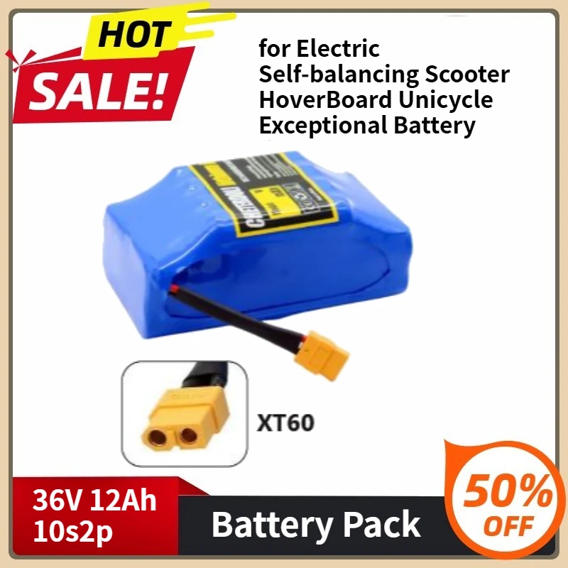 for Electric Self-balancing Scooter HoverBoard Unicycle Exceptional Battery 36V 12Ah 10s2p Lithium Rechargeable Battery
for Electric Self-balancing Scooter HoverBoard Unicycle Exceptional Battery 36V 12Ah 10s2p Lithium Rechargeable Battery