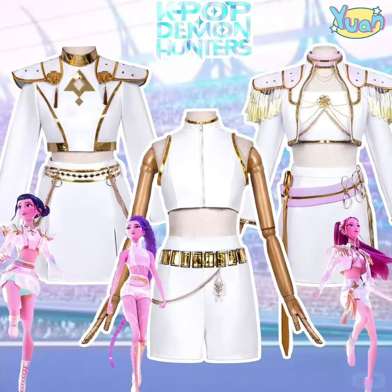 Аниме Kpop Охотники на демонов Зои Руми Мира Косплей Костюм Белая форма из искусственной кожи Ролевые игры Хэллоуин Рождественская вечеринка Аксессуары
Аниме Kpop Охотники на демонов Зои Руми Мира Косплей Костюм Белая форма из искусственной кожи Ролевые игры Хэллоуин Рождественская вечеринка Аксессуары