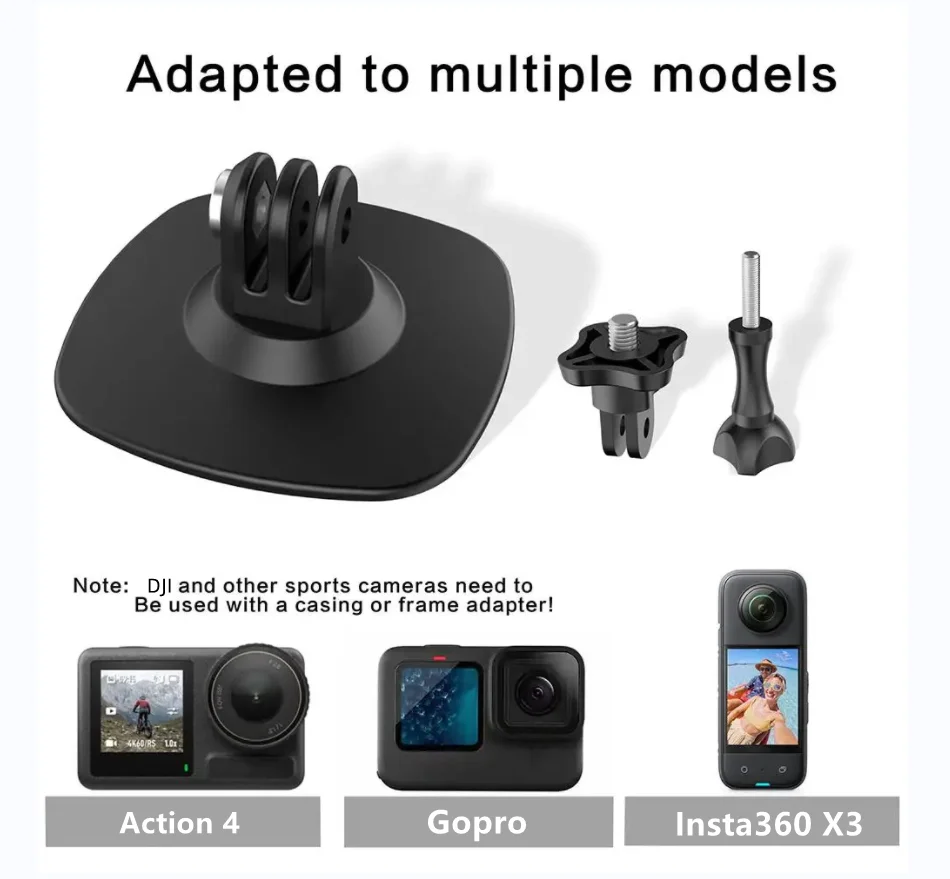 Action Camera Flexible Adaptive Fixed Base For Insta360 X5 X4/Ace Pro X3 GO3 GO2/Gopro/DJI ACTION 5 Pro 4 3 Sports Camera
Action Camera Flexible Adaptive Fixed Base For Insta360 X5 X4/Ace Pro X3 GO3 GO2/Gopro/DJI ACTION 5 Pro 4 3 Sports Camera