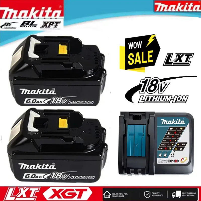 100% Original Makita 6Ah for Makita 18V Battery BL1830B BL1850B BL1850 BL1840 BL1860 BL1815 Makita Replacement Lithium Battery
100% Original Makita 6Ah for Makita 18V Battery BL1830B BL1850B BL1850 BL1840 BL1860 BL1815 Makita Replacement Lithium Battery