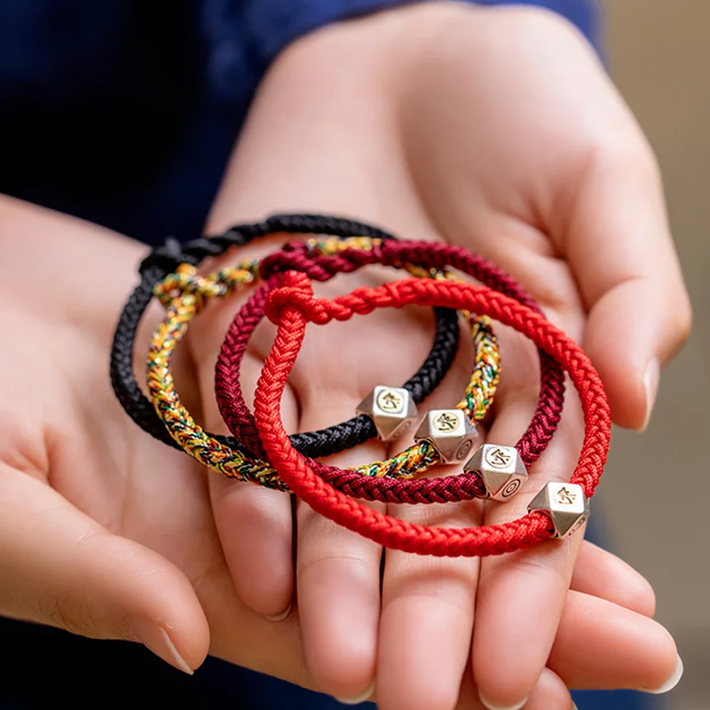 925 Sterling Silver Couple Bracelet Guardian Tathagata Zodiac Natal Buddha Handmade Red Thread String Rope Bracelets Men Women
925 Sterling Silver Couple Bracelet Guardian Tathagata Zodiac Natal Buddha Handmade Red Thread String Rope Bracelets Men Women