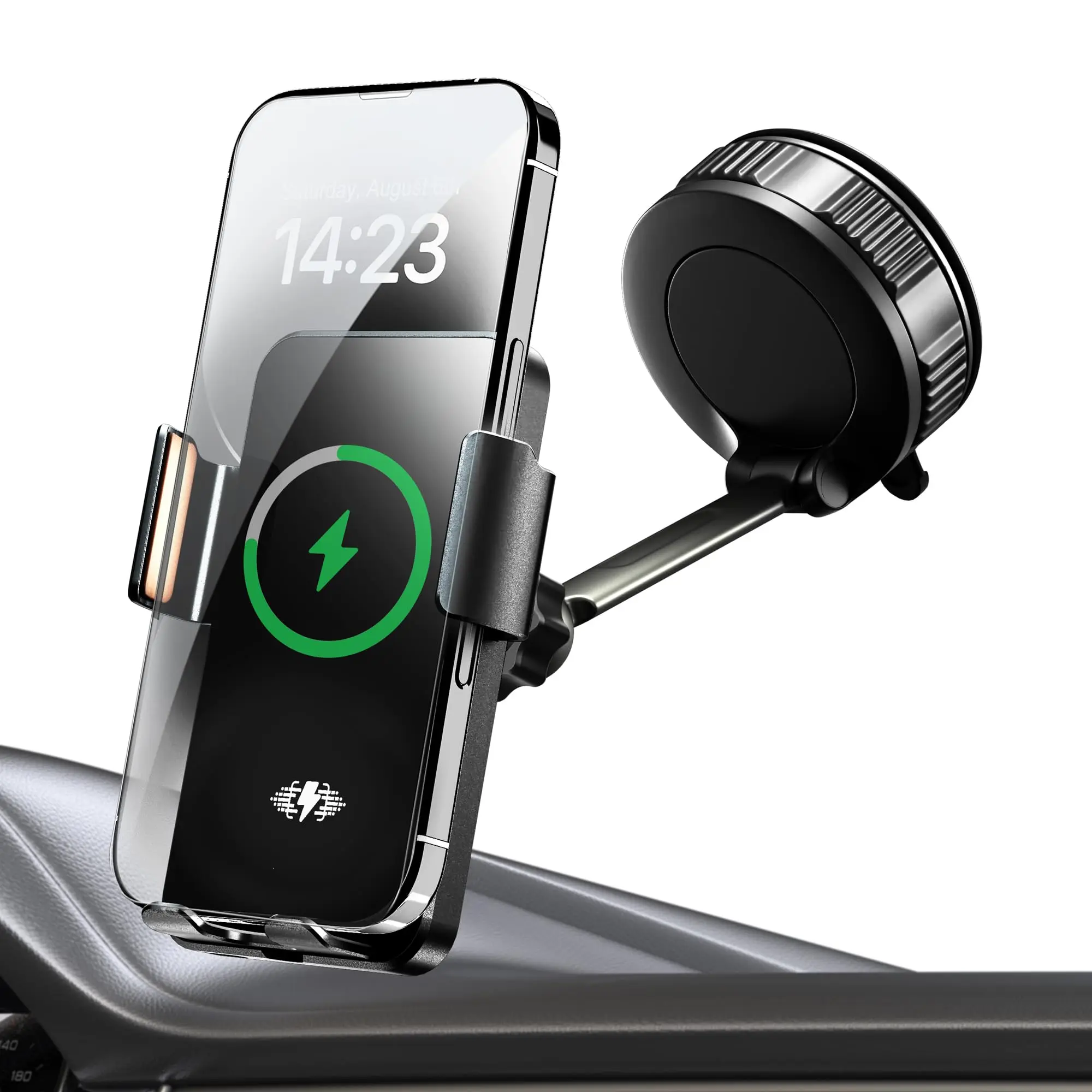 15W Wireless Fast Car Charger Auto Clamping Phone Holder With Rotating Vacuum Suction 360° Adjustable Dashboard Windshield Mount
15W Wireless Fast Car Charger Auto Clamping Phone Holder With Rotating Vacuum Suction 360° Adjustable Dashboard Windshield Mount