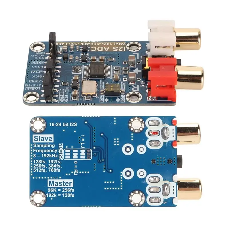 ABJF-2PCS I2S ADC Audio I2S Capture Card Module Master Slave Mode Development Board Support 3.5MM/RCA Input
ABJF-2PCS I2S ADC Audio I2S Capture Card Module Master Slave Mode Development Board Support 3.5MM/RCA Input