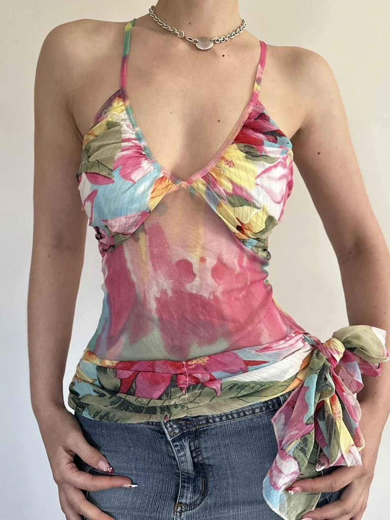 Fashion Floral Prints Slim Fit Summer Women Vest Lace Up Causal Holiday Style Chic Trendy Camisole Tops
Fashion Floral Prints Slim Fit Summer Women Vest Lace Up Causal Holiday Style Chic Trendy Camisole Tops