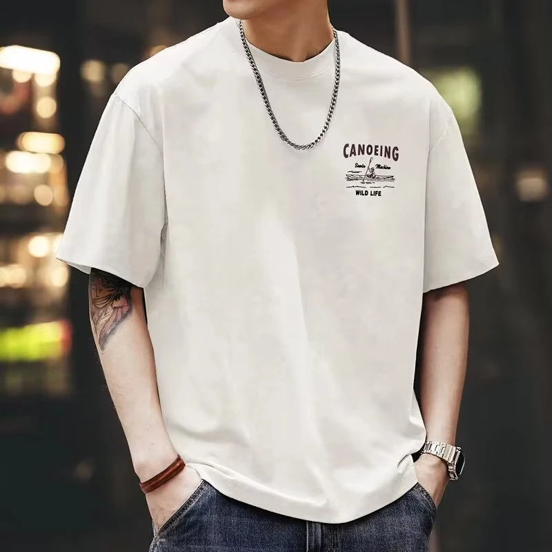 2025 summer fashion men's T-shirt American style oversized graphic 100% cotton T-shirt men's top daily travel T-shirt new 
2025 summer fashion men's T-shirt American style oversized graphic 100% cotton T-shirt men's top daily travel T-shirt new