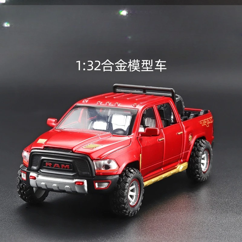 1:32 RAM Pickup Truck Alloy Model with Sound Light & Spring Back Action Kids' Toys for Adventurous Play
1:32 RAM Pickup Truck Alloy Model with Sound Light & Spring Back Action Kids' Toys for Adventurous Play