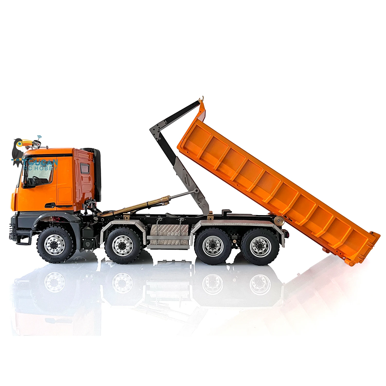 8*8 Lesu 1/14 Hydraulic Rc Dumper Truck Roll On/Off Tipper Painted And Assembled Tamiyaya Toucan Controlled Toy Model
8*8 Lesu 1/14 Hydraulic Rc Dumper Truck Roll On/Off Tipper Painted And Assembled Tamiyaya Toucan Controlled Toy Model