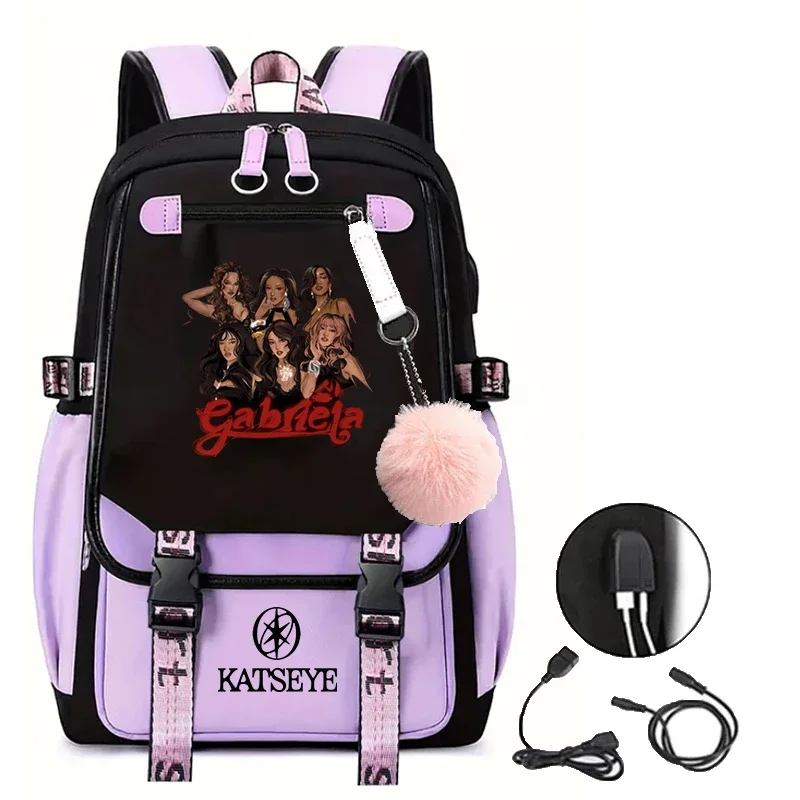 KATSEYE Gabriela Hight Quality Backpack College Students Schoolbag Usb Charging Women Laptop Rucksack Boys Girls Backpack Gift
KATSEYE Gabriela Hight Quality Backpack College Students Schoolbag Usb Charging Women Laptop Rucksack Boys Girls Backpack Gift