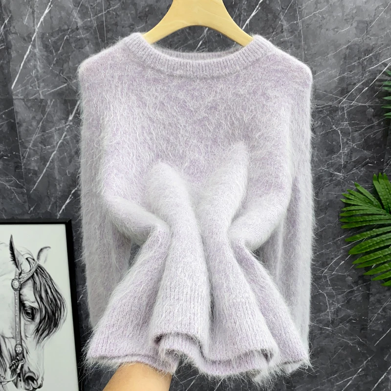 Healing Foggy Cashmere Knitted Sweater Soft Tassel round Neck Ladylike Thick Woolen Knitwear Comfortable Commute Style Long S...
Healing Foggy Cashmere Knitted Sweater Soft Tassel round Neck Ladylike Thick Woolen Knitwear Comfortable Commute Style Long S...