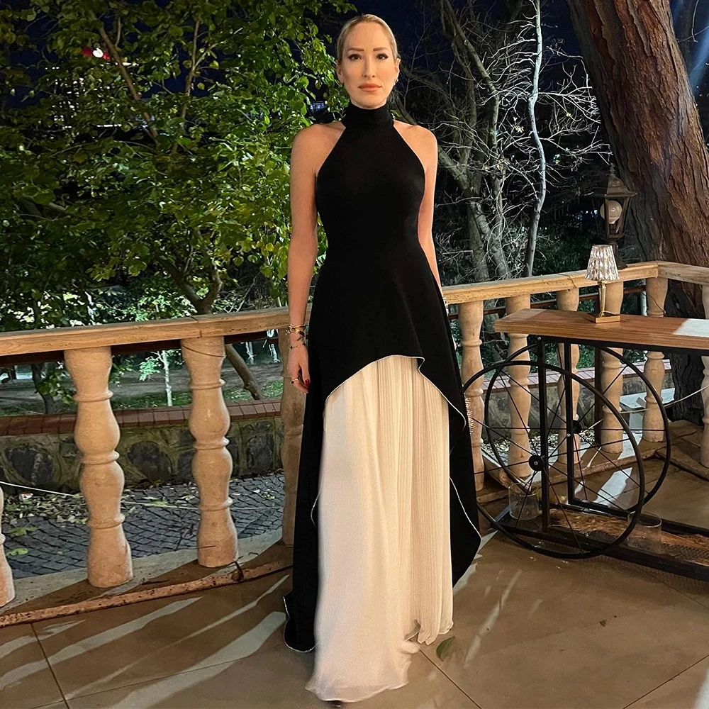 Customized Pink and Black Women's Evening Dress 2026 Halter Draped Party Dress Gala Elegant Formal Prom Long Gowns Bespoke
Customized Pink and Black Women's Evening Dress 2026 Halter Draped Party Dress Gala Elegant Formal Prom Long Gowns Bespoke