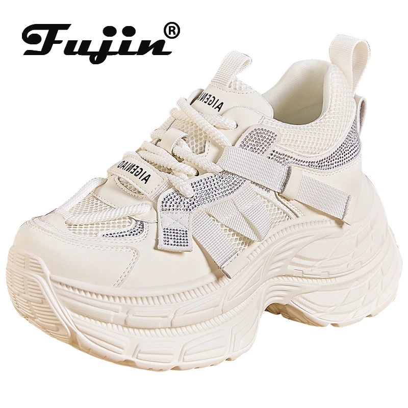 Fujin 10cm Microfiber Leather Women Vulcanize Bling Fashion Chunky Sneaker Autumn Fashion Breathable Casual Platform Wedge Shoes
Fujin 10cm Microfiber Leather Women Vulcanize Bling Fashion Chunky Sneaker Autumn Fashion Breathable Casual Platform Wedge Shoes