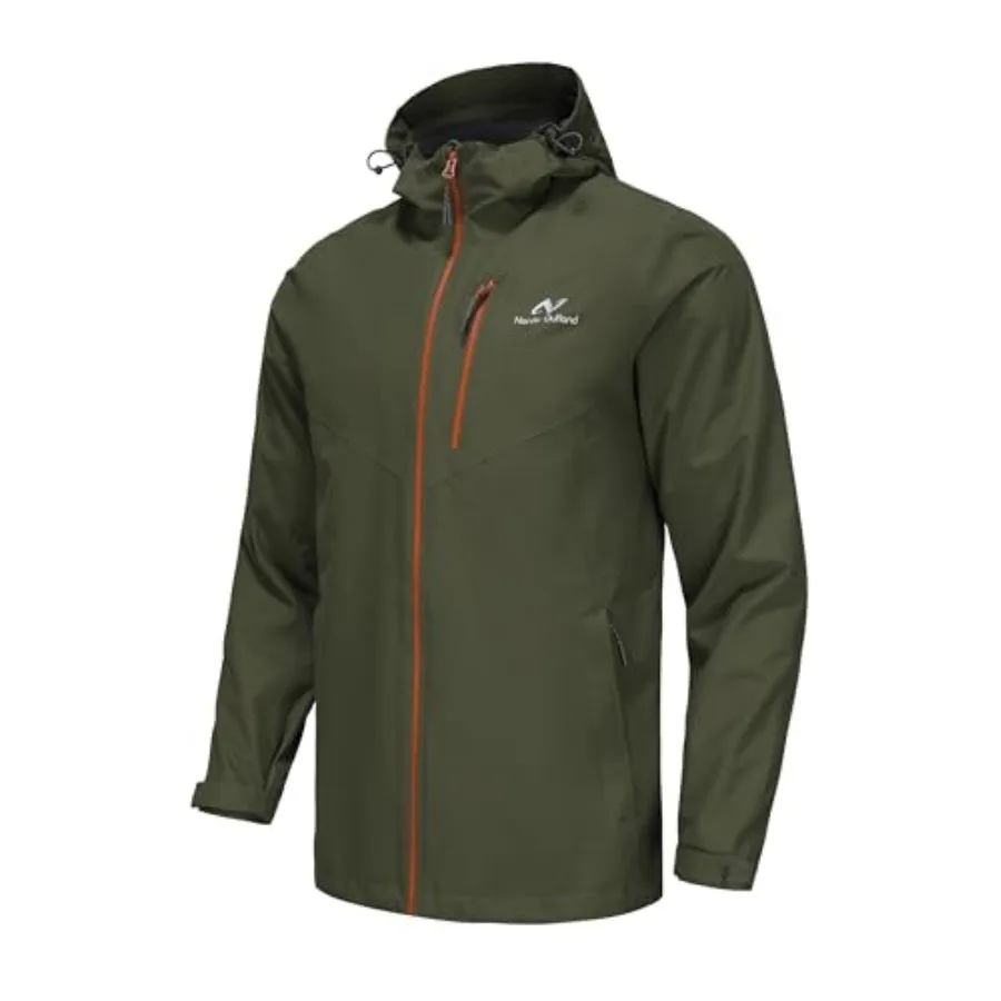 NORDIC OUTLAND Mens Lightweight Hooded Waterproof Rain Jacket Breathable Raincoat Shell for Outdoor Mountain Hiking
NORDIC OUTLAND Mens Lightweight Hooded Waterproof Rain Jacket Breathable Raincoat Shell for Outdoor Mountain Hiking