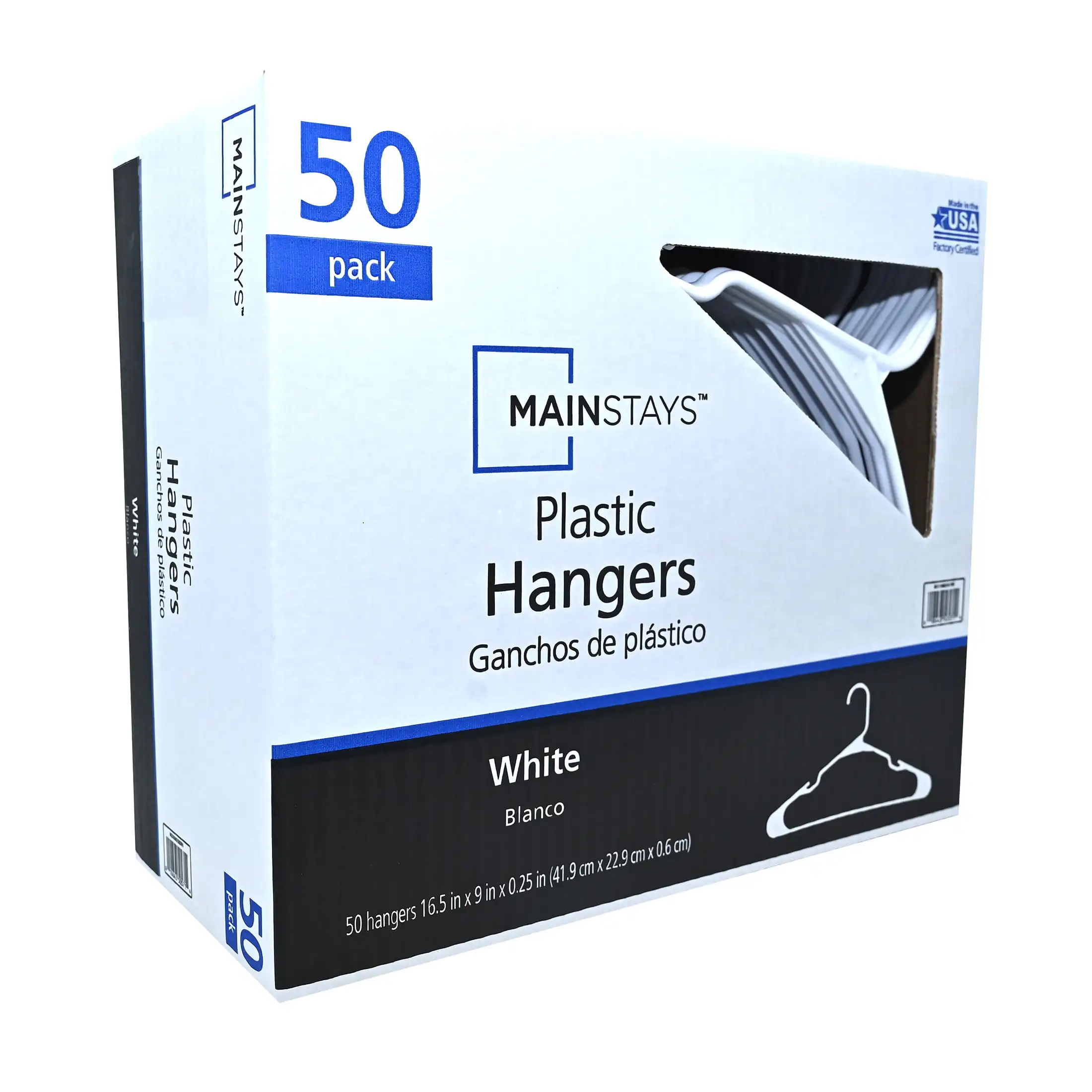 White Plastic Clothes Hangers 50 Pack Lightweight Durable Hangers for Daily Use Wardrobe Storage
White Plastic Clothes Hangers 50 Pack Lightweight Durable Hangers for Daily Use Wardrobe Storage