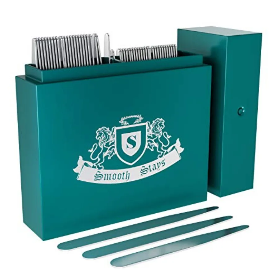 50 Premium Metal Collar Stays in Divided Box for Men - 2 Most Popular Sizes 24-2.2" and 26-2.5",n-Magnetic
50 Premium Metal Collar Stays in Divided Box for Men - 2 Most Popular Sizes 24-2.2" and 26-2.5",n-Magnetic