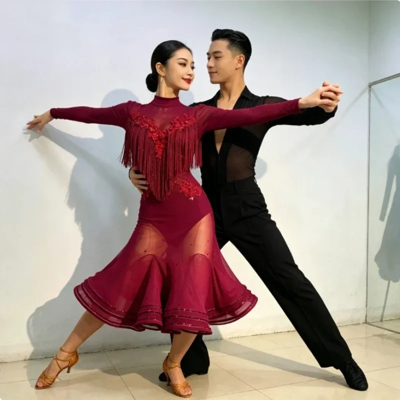 Female Latin Dance Costumes Summer Tassel Latin Dance Set Professional Competition Latin Dancewear Children Performance Outfit
Female Latin Dance Costumes Summer Tassel Latin Dance Set Professional Competition Latin Dancewear Children Performance Outfit