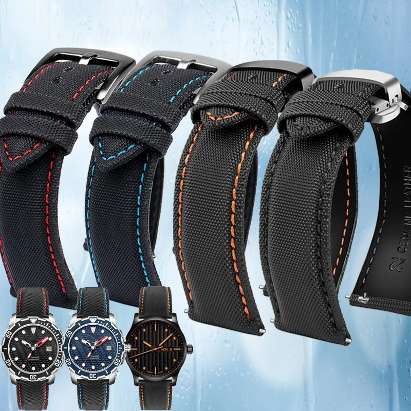 Fiber Nylon Leather Watchband For Tudor Mido Tag Heuer Citizen Seiko Huawei male Canvas Watch Strap Waterproof 20 21mm 22mm 23mm
Fiber Nylon Leather Watchband For Tudor Mido Tag Heuer Citizen Seiko Huawei male Canvas Watch Strap Waterproof 20 21mm 22mm 23mm