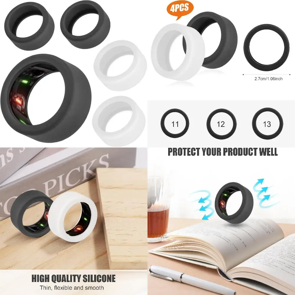 Ultimate Protection with Enhanced Durable and Elastic Silicone Ring Cover - Set of 4pcs for Oura Ring Gen 3 - Long-lasting and F
Ultimate Protection with Enhanced Durable and Elastic Silicone Ring Cover - Set of 4pcs for Oura Ring Gen 3 - Long-lasting and F